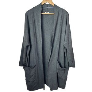 Pact Airplane Cardigan Women's M/L Organic Cotton Pockets Minimalist Travel